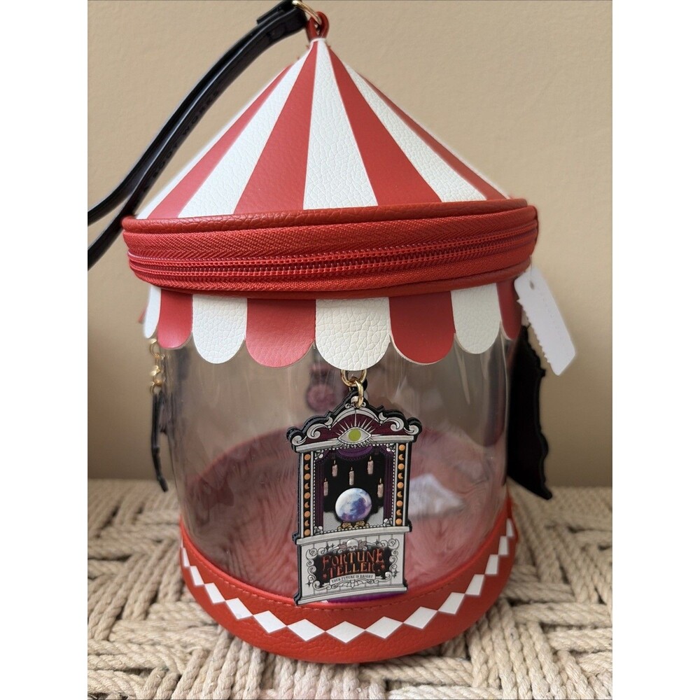 Bath & Body Works Spooky Carnival Tent Wristlet Bag Halloween Funhouse Charms